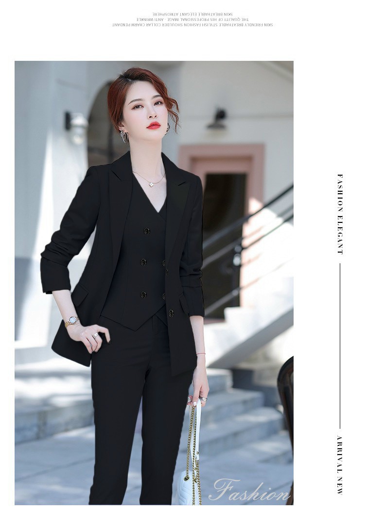 Set nguyên bộ áo vest nữ quần dài kèm áo ghi lê - VN38